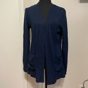 🆕🌟Long Sleeve Navy Blue Knit Cardigan